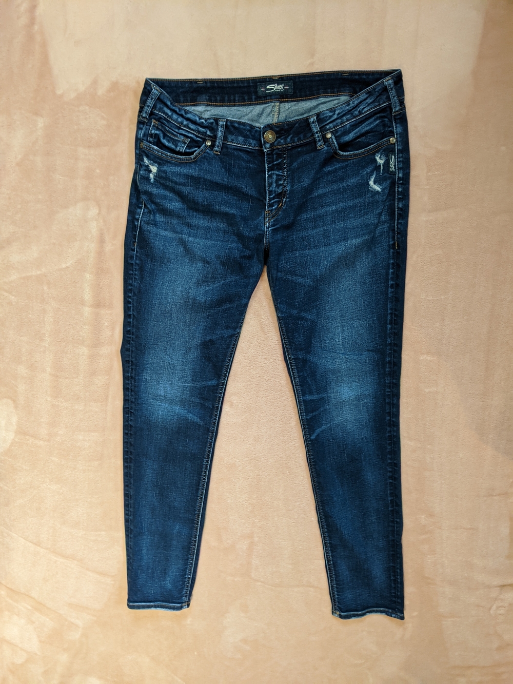 Silver Women’s Jeans Elyse Dark Blue Skinny